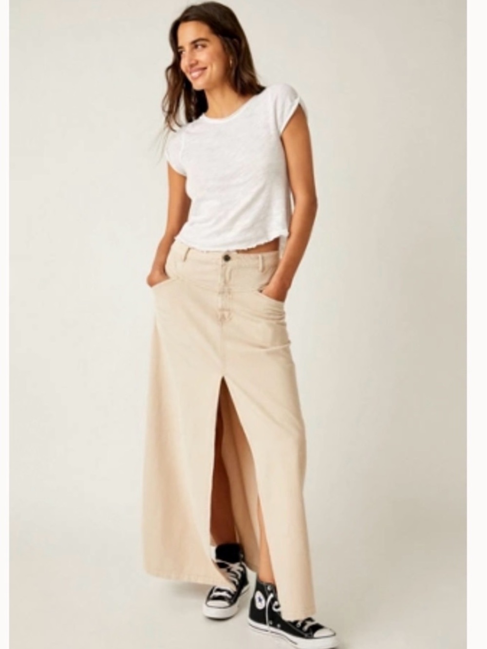We The Free Come As You Are Corduroy Maxi Skirt